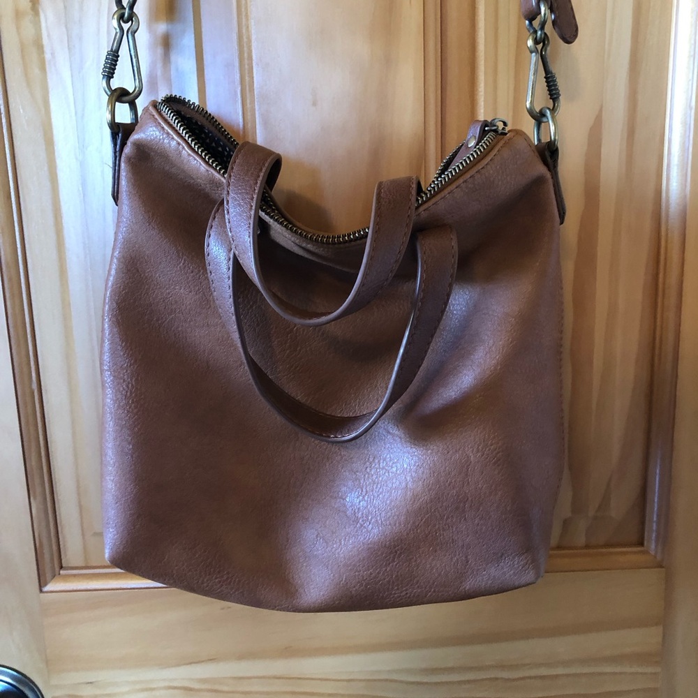 Brown Leather Shoulder Bag
